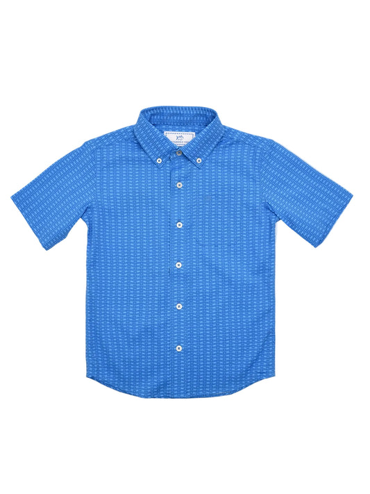 Youth Pop Lock And Dock It SS Shirt Blue Stream