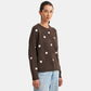 Ws Myles Sweater Brown/Hearts