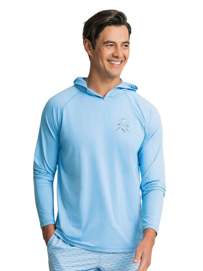 Crossed Lines Coastal Breeze Hoodie Ocean Channel