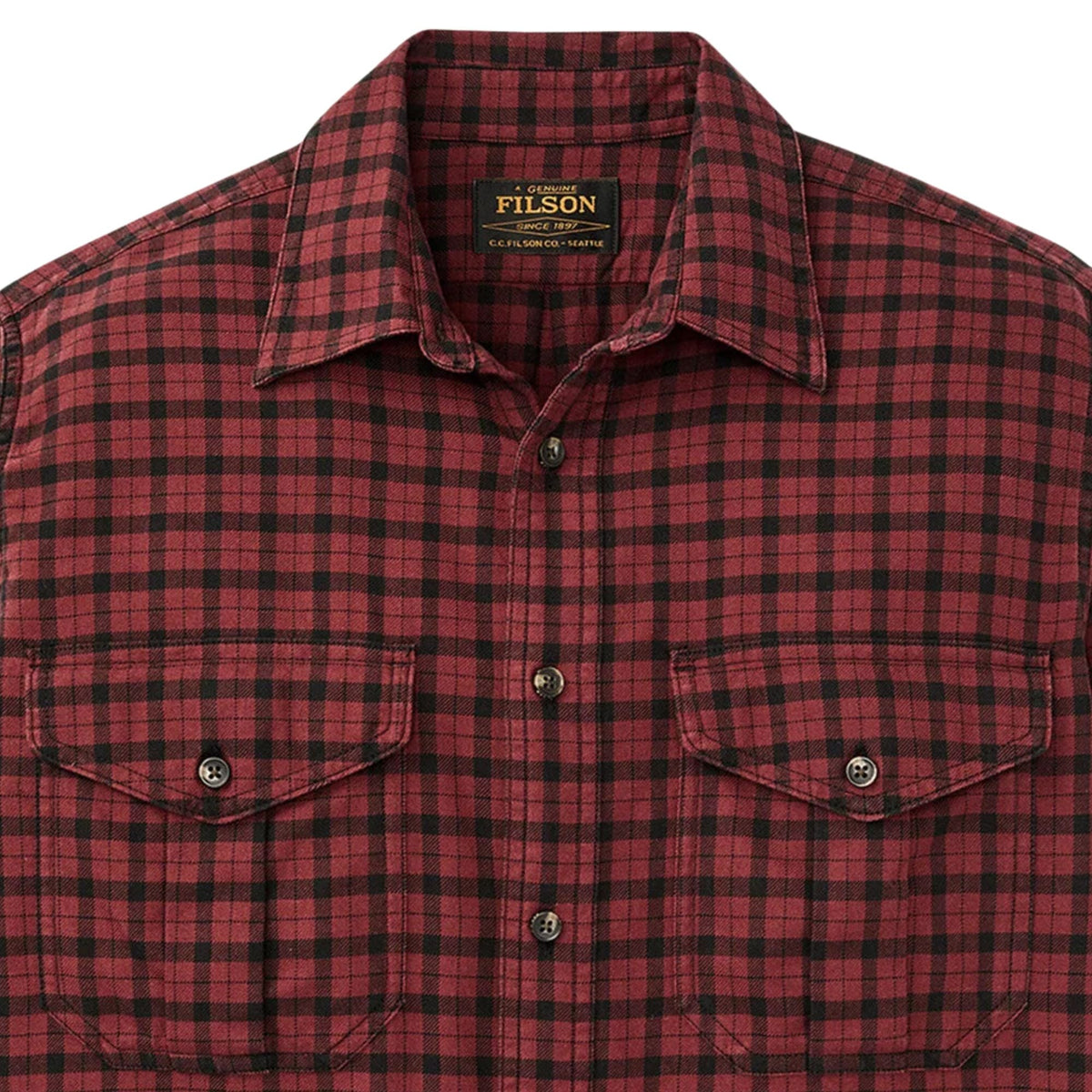 Lightweight Alaskan Guide Shirt Port/Black Plaid