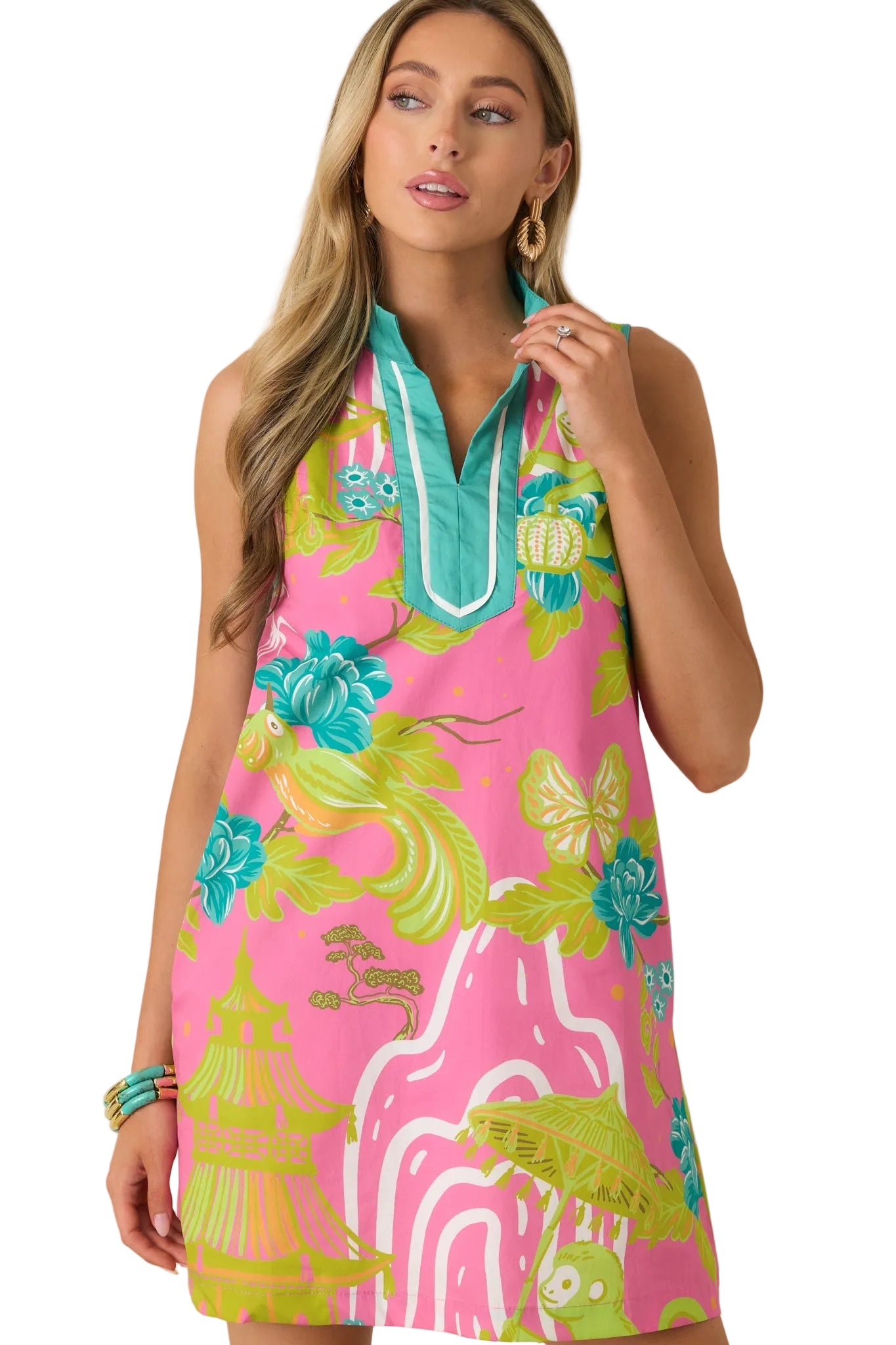 Ws Camille Mini Dress Bamboo Room