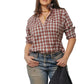 Ws Quarantina Holiday Plaid Shirt Red