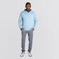 Pine Performance 1/4 Zip Hoodie Stream Blue