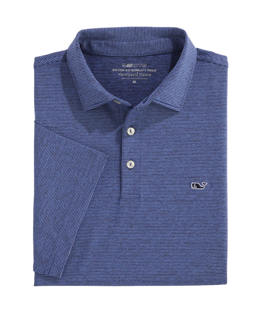 St. Jean Stripe Sankaty Polo Blue/Summer Evening