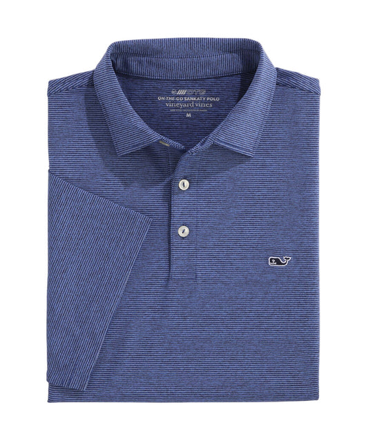 St. Jean Stripe Sankaty Polo Blue/Summer Evening