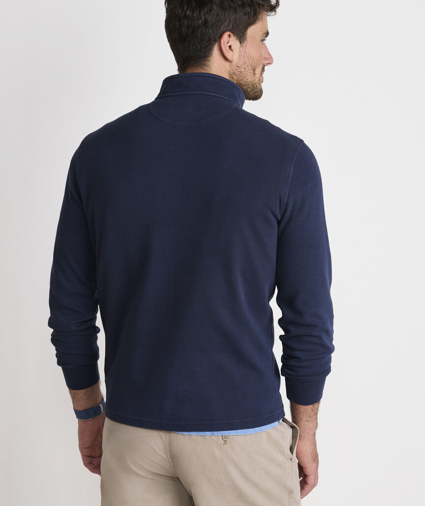 Coastline 1/4 Zip Nautical Navy