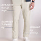 Straight Fit On The Go Perf Pant Khaki