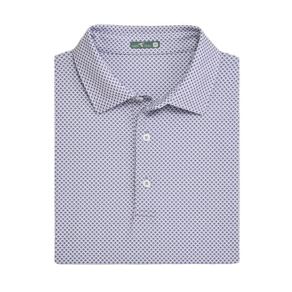 Prismatic Printed Polo Purple Ash