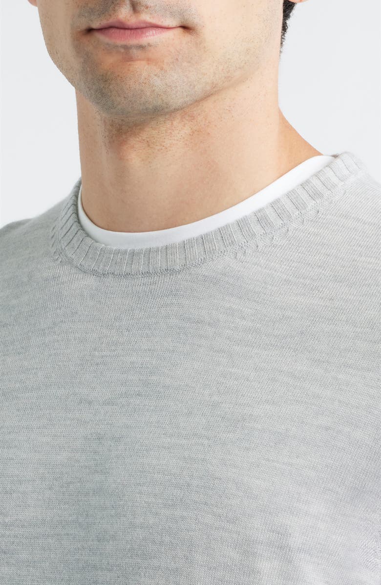 Ronald Merino Crewneck Sweater Light Gray