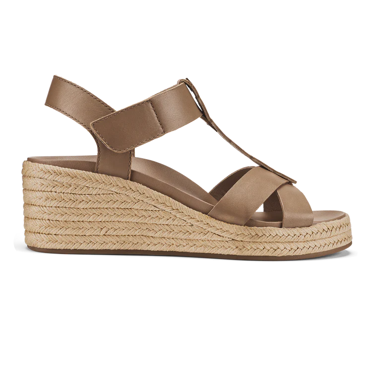 Ws 'Ihi Wedge Sandal Tan/Tan