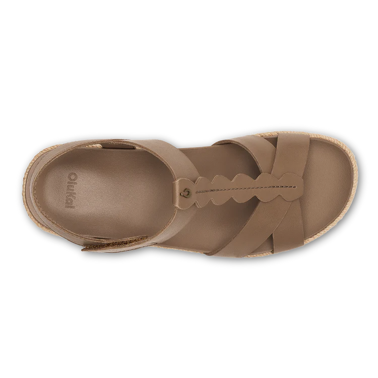 Ws 'Ihi Wedge Sandal Tan/Tan