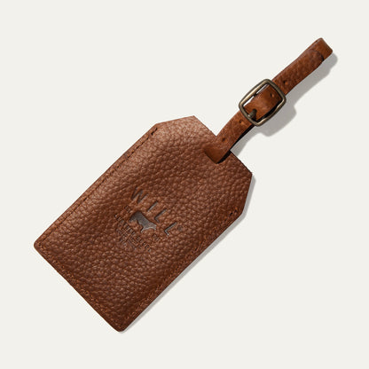 Leather Luggage Tag Cognac