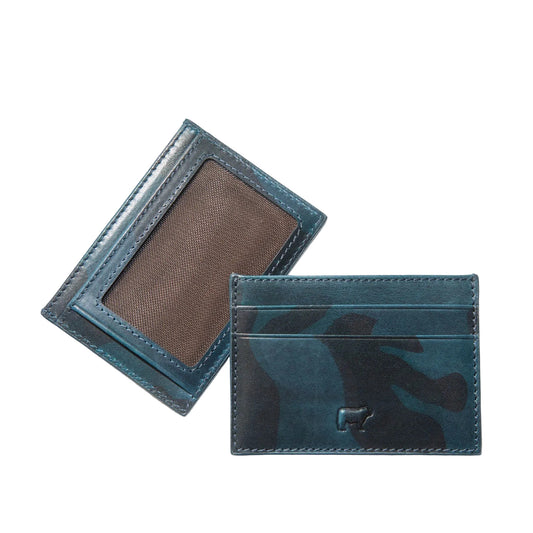 The Military Pocket Card Case Blue