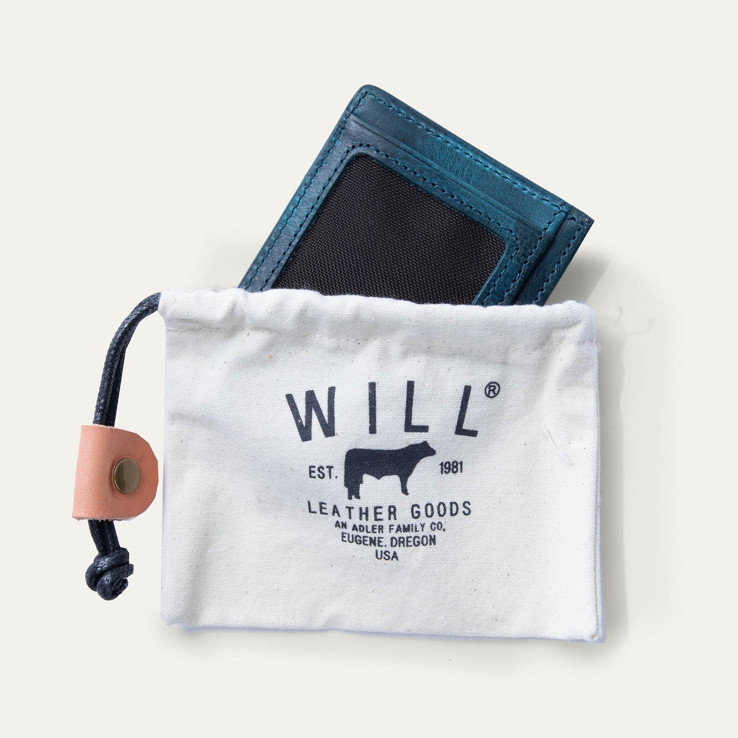 The Military Pocket Card Case Blue