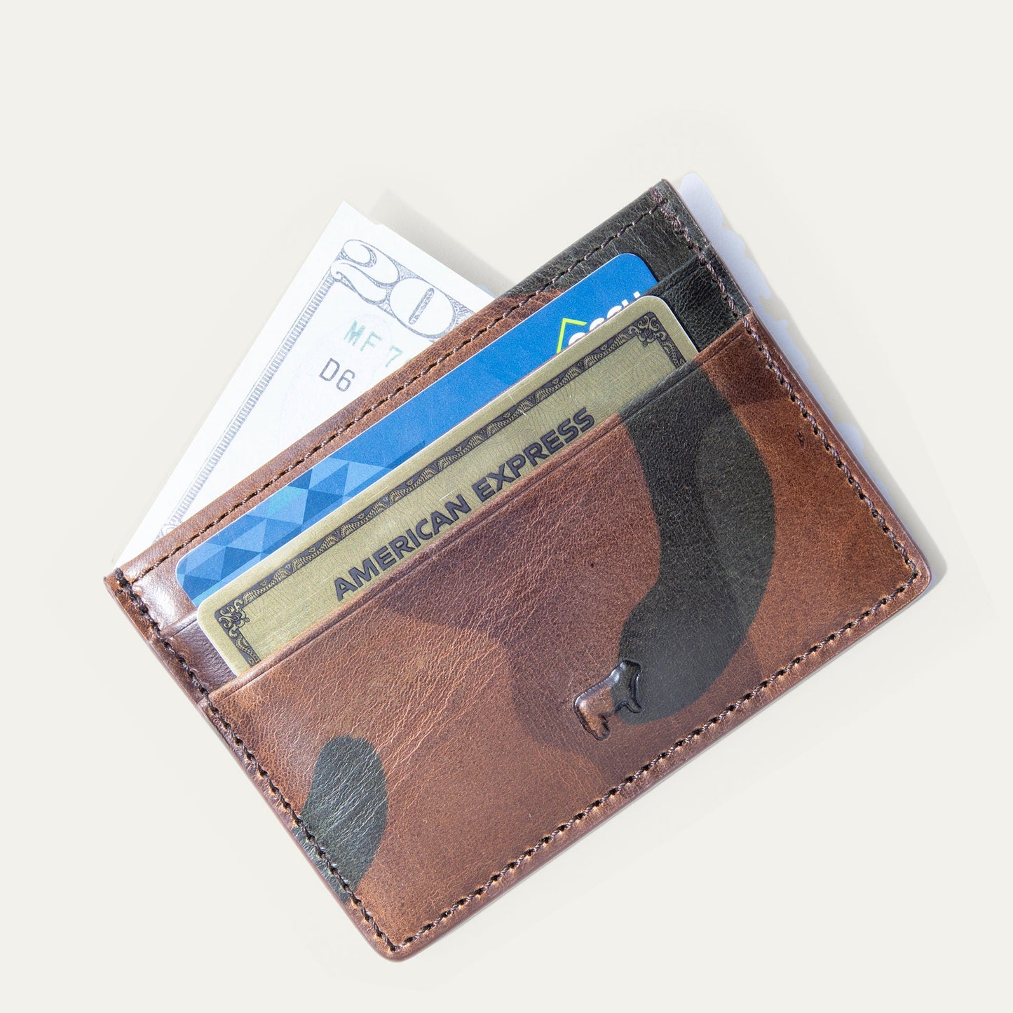 The Military Pocket Card Case Green