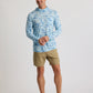 Bamboo Lightweight Hoodie Seasmoke Camo Surf Blue