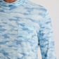 Bamboo Lightweight Hoodie Seasmoke Camo Surf Blue