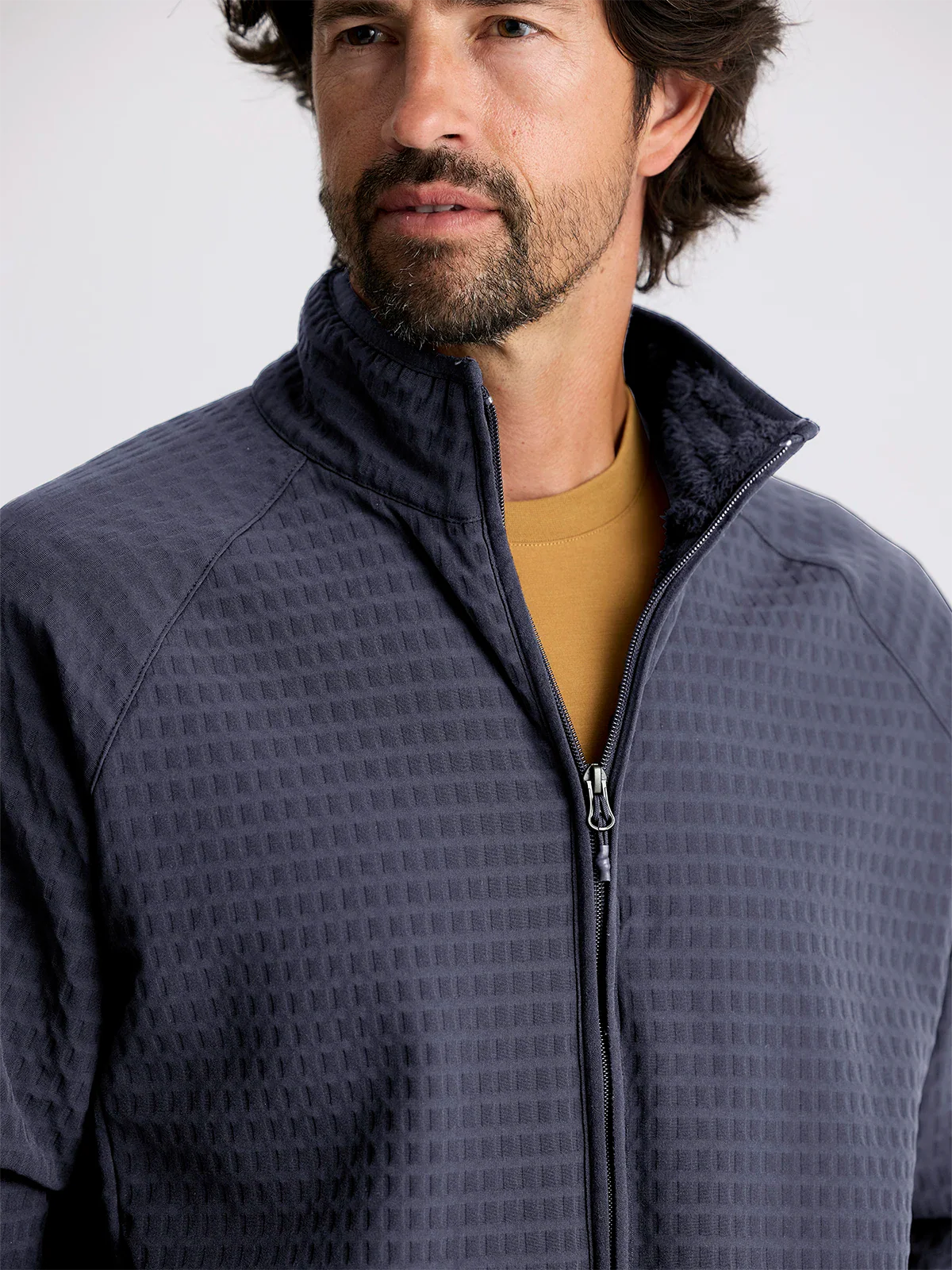 Gridback Fleece Jacket  Storm Cloud