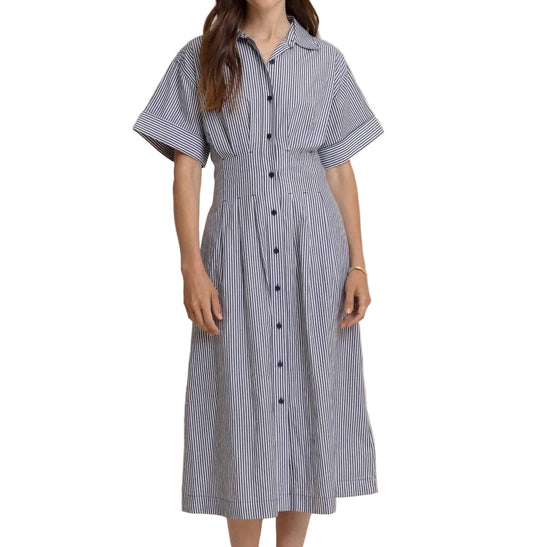 Ws Bobbie Tucked Waist Shirtdress Dress Blue