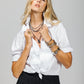 Ws Southern Lover Tuxedo Shirt White