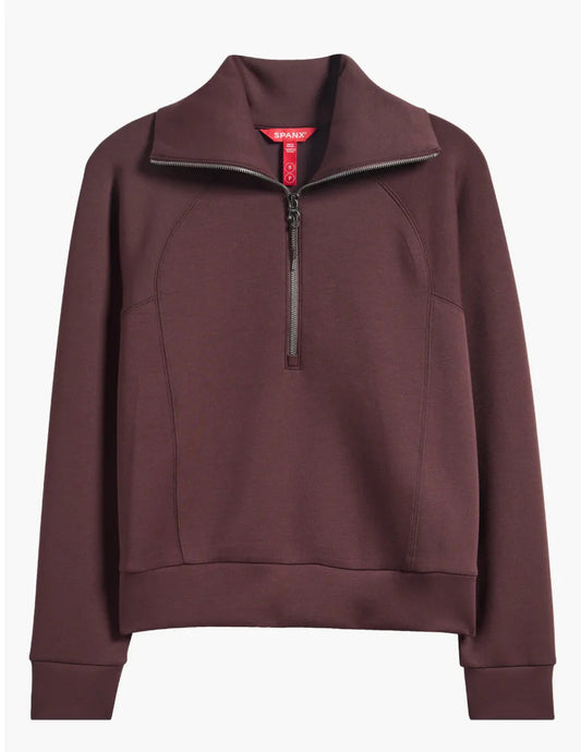 Ws AirEssentials Half Zip Truffle Brown