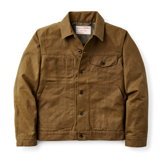 Tin Cloth Short Lined Cruiser Jacket Dk Tan