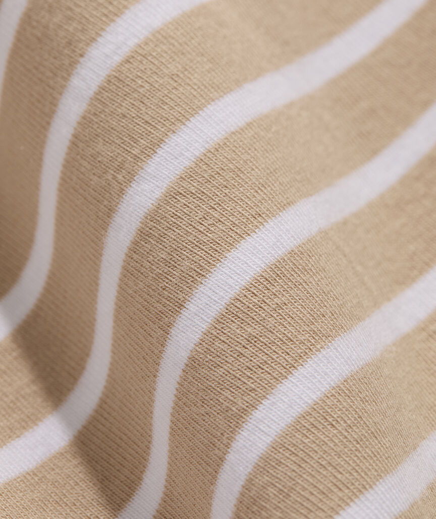 Ws Deluxe Puff Sleeve Top Stripe Cappuccino