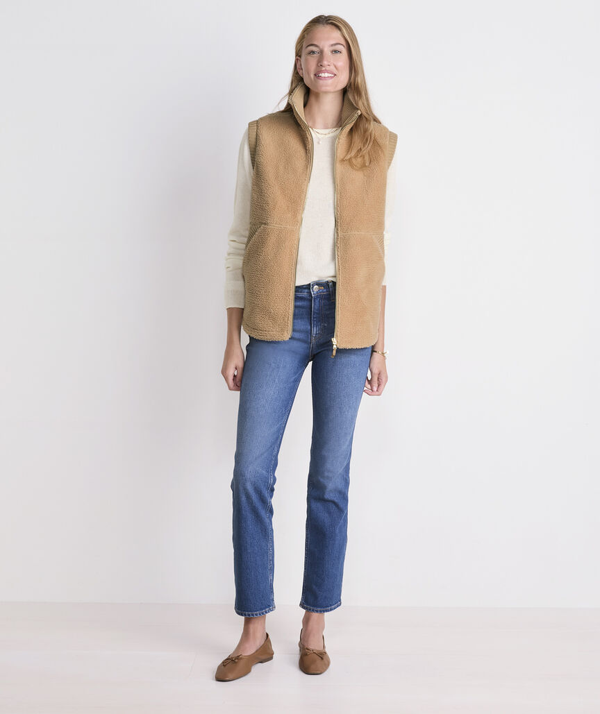 Ws Heritage Fleece Vest Cappuccino