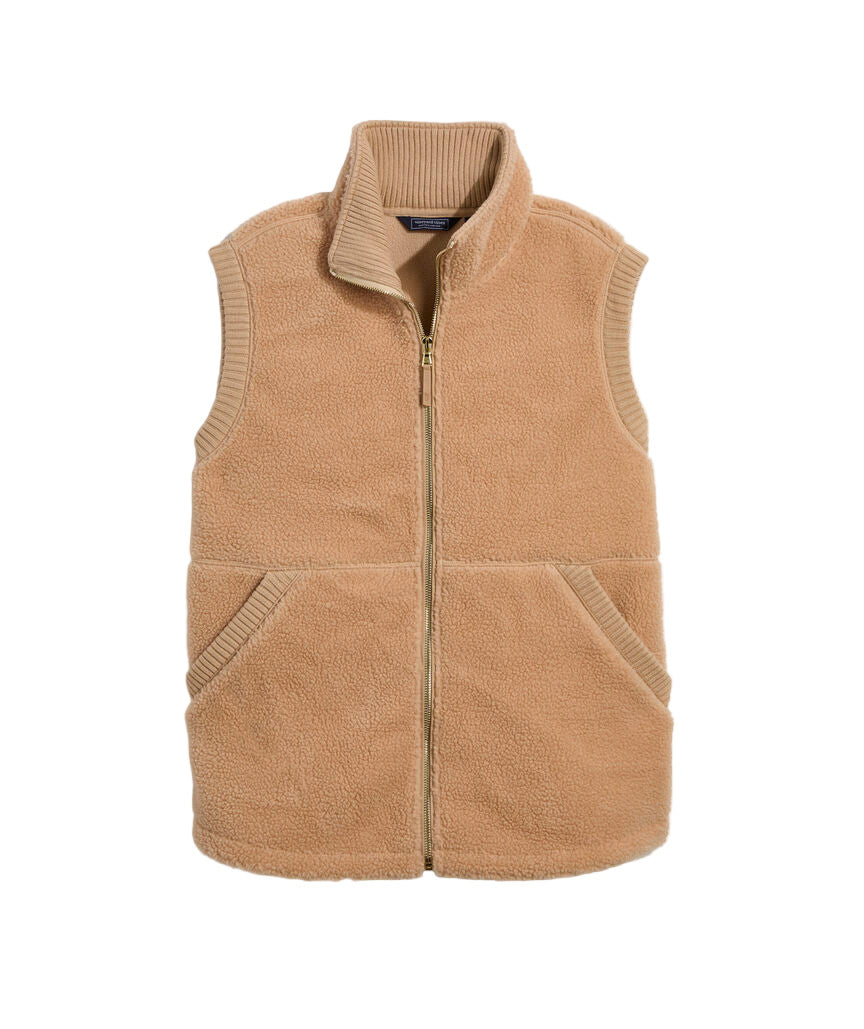 Ws Heritage Fleece Vest Cappuccino