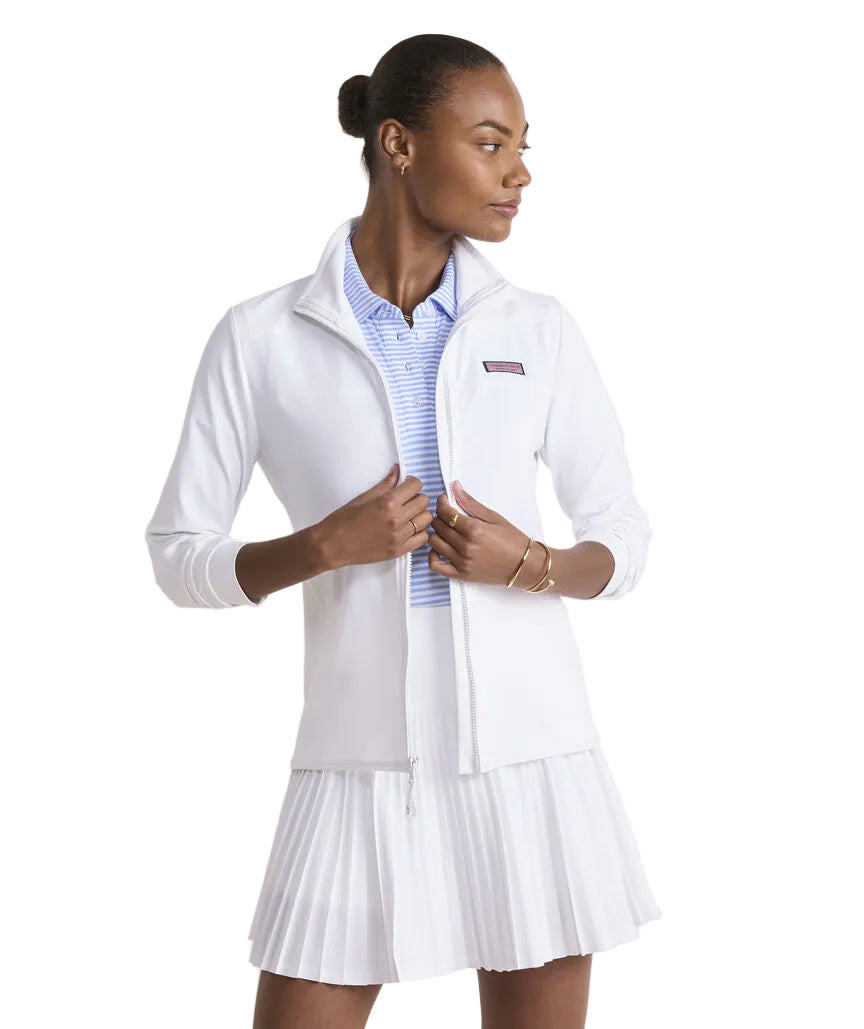 Ws Perf Sankaty Full-Zip Shep Shirt White