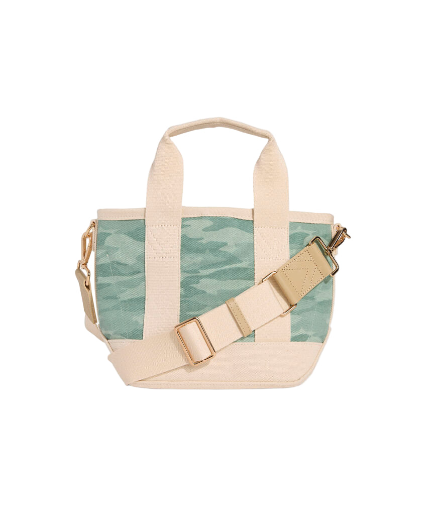 Printed Heritage Mini Tote Camo Dune Grass
