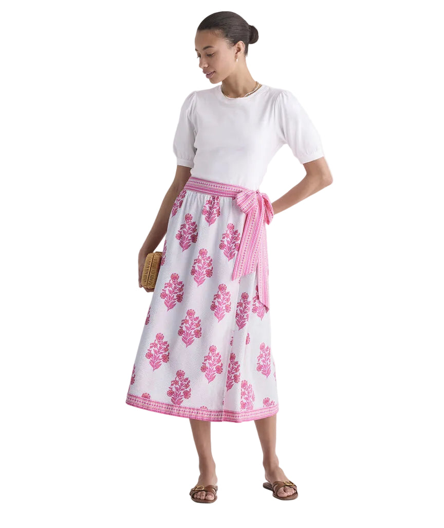 Ws Wren Wrap Skirt Floral White Cap