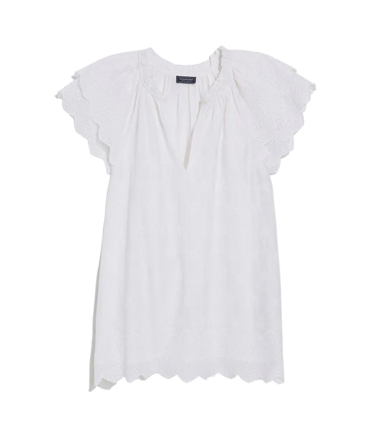 Ws Adare Eyelet Top White Cap