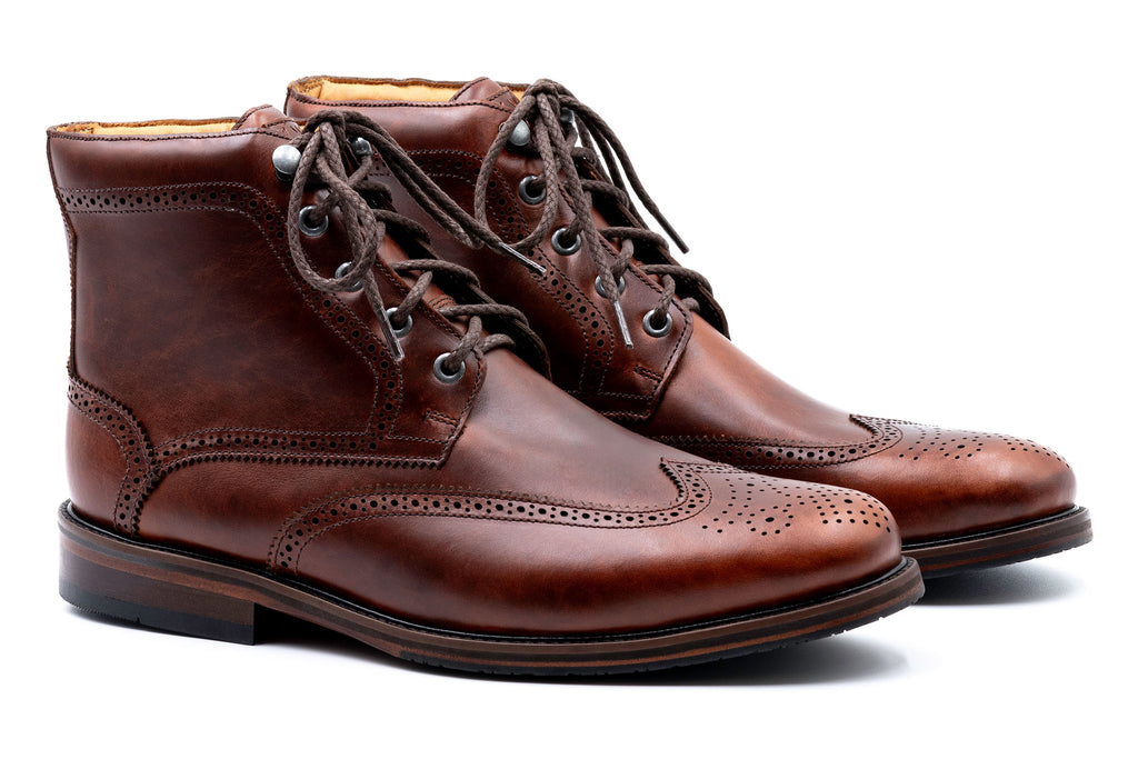 Old Row Wingtip Oiled Boot Cigar