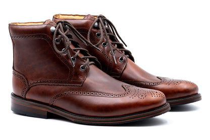 Old Row Wingtip Oiled Boot Cigar