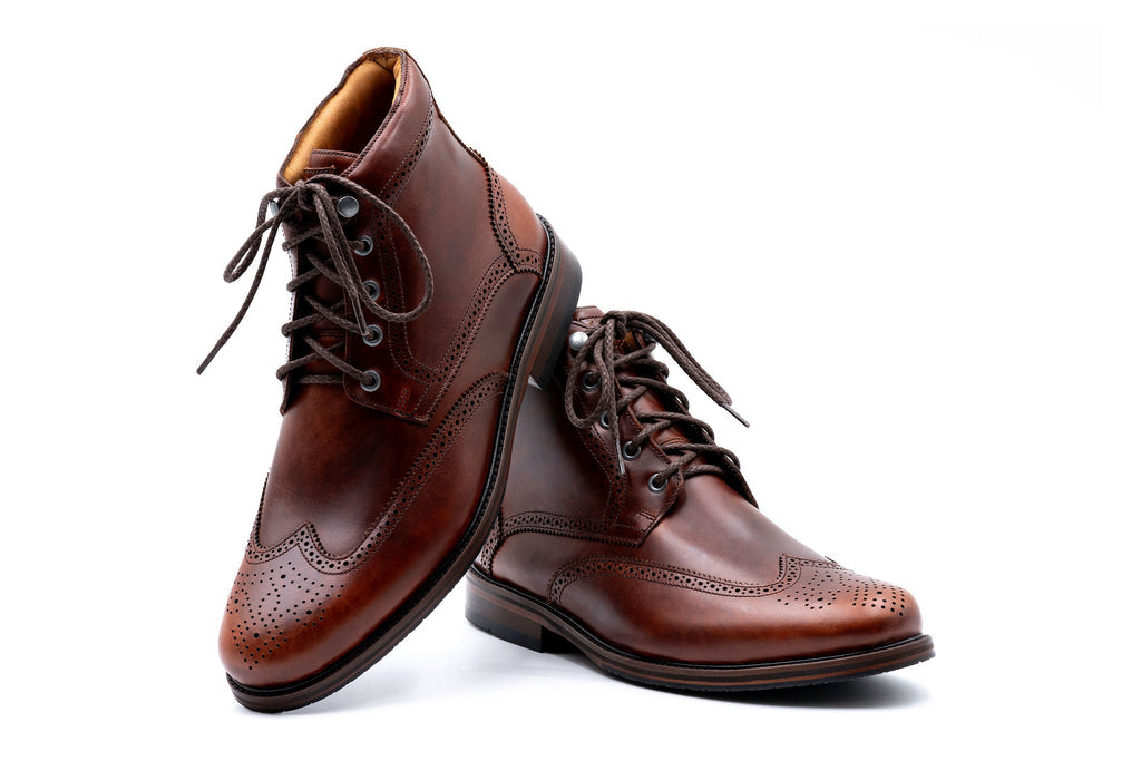Old Row Wingtip Oiled Boot Cigar