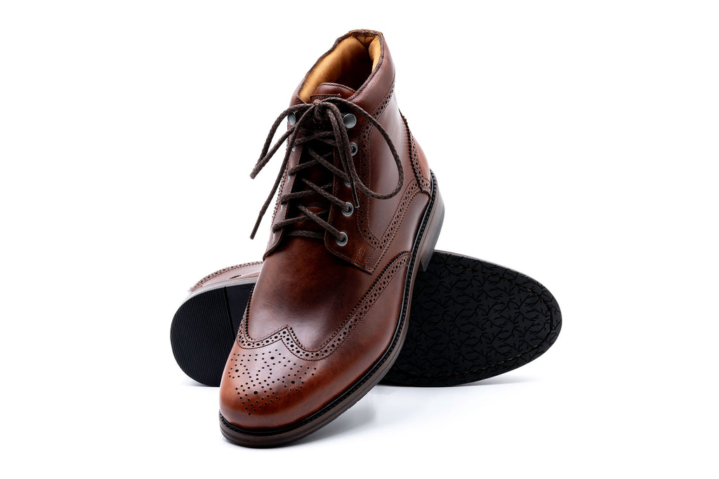 Old Row Wingtip Oiled Boot Cigar