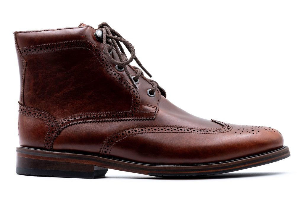 Old Row Wingtip Oiled Boot Cigar