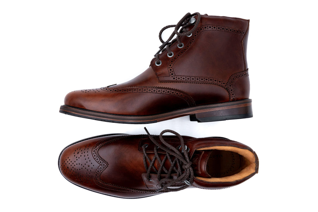 Old Row Wingtip Oiled Boot Cigar