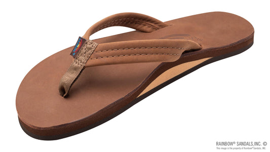 Premier Leather Single Layer Sandal Redwood