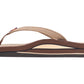 Premier Leather Double Layer Sandal Dark Brown