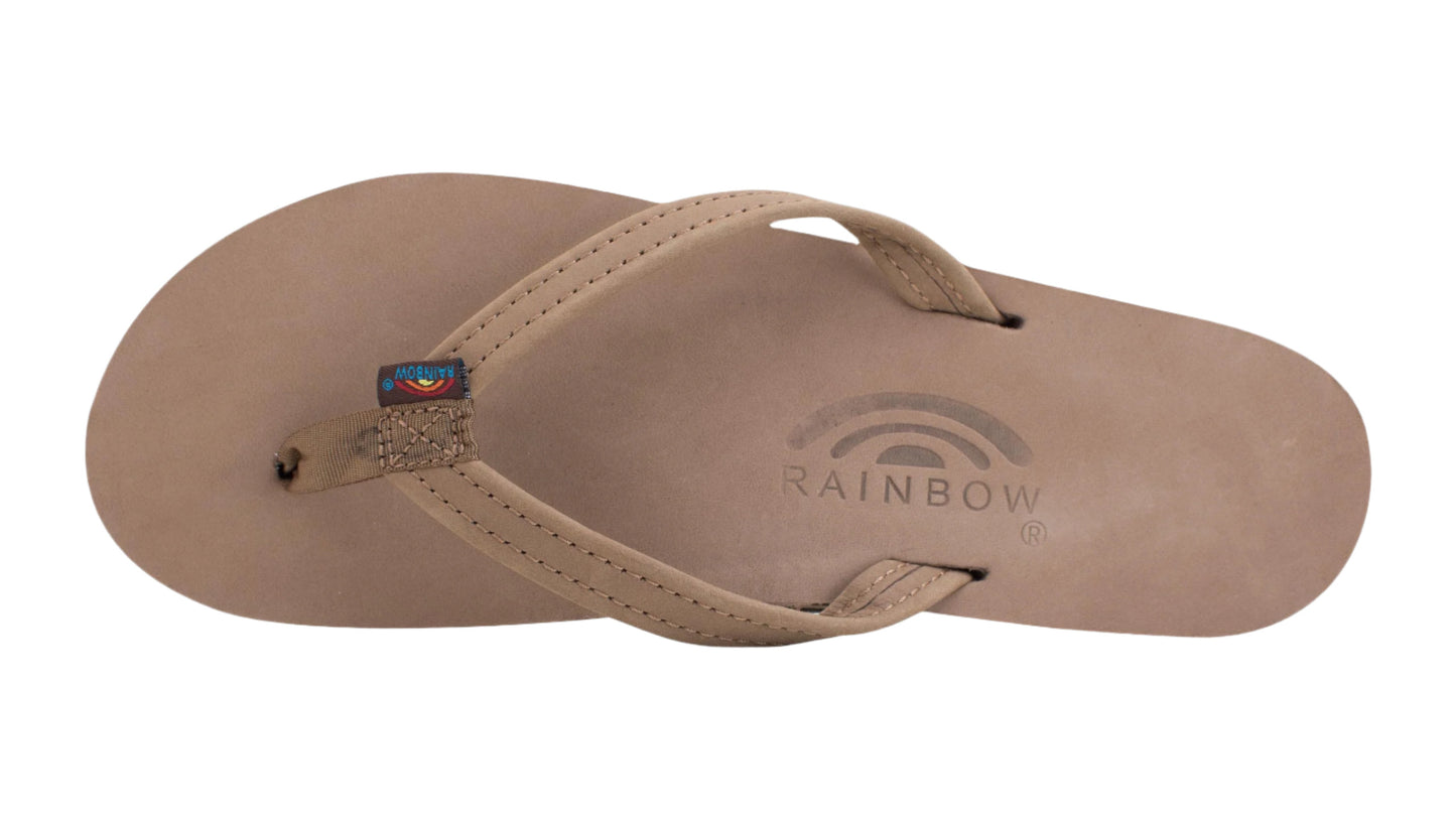 Premier Leather Double Layer Sandal Dark Brown