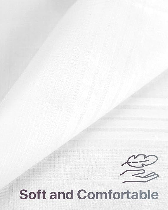 Set Of Three White Handkerchief Blend Cotton