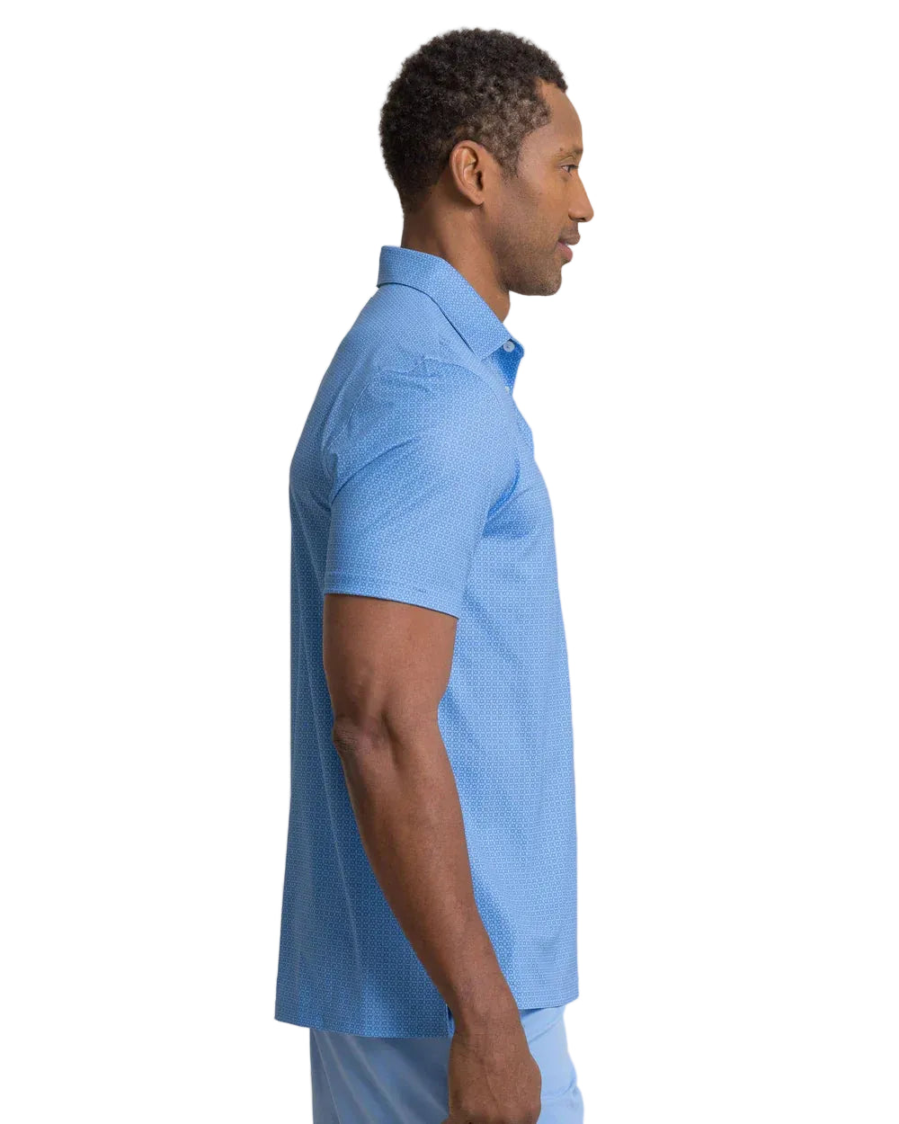 Seaside Geo Driver Polo Blue Stream