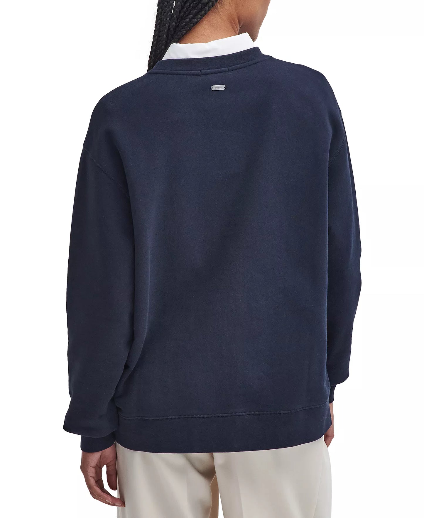 Ws Barbour Northumberland Sweatshirt Navy/Cloud
