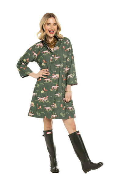 Ws Arden Dress Cord Dogs on the Hunt Green