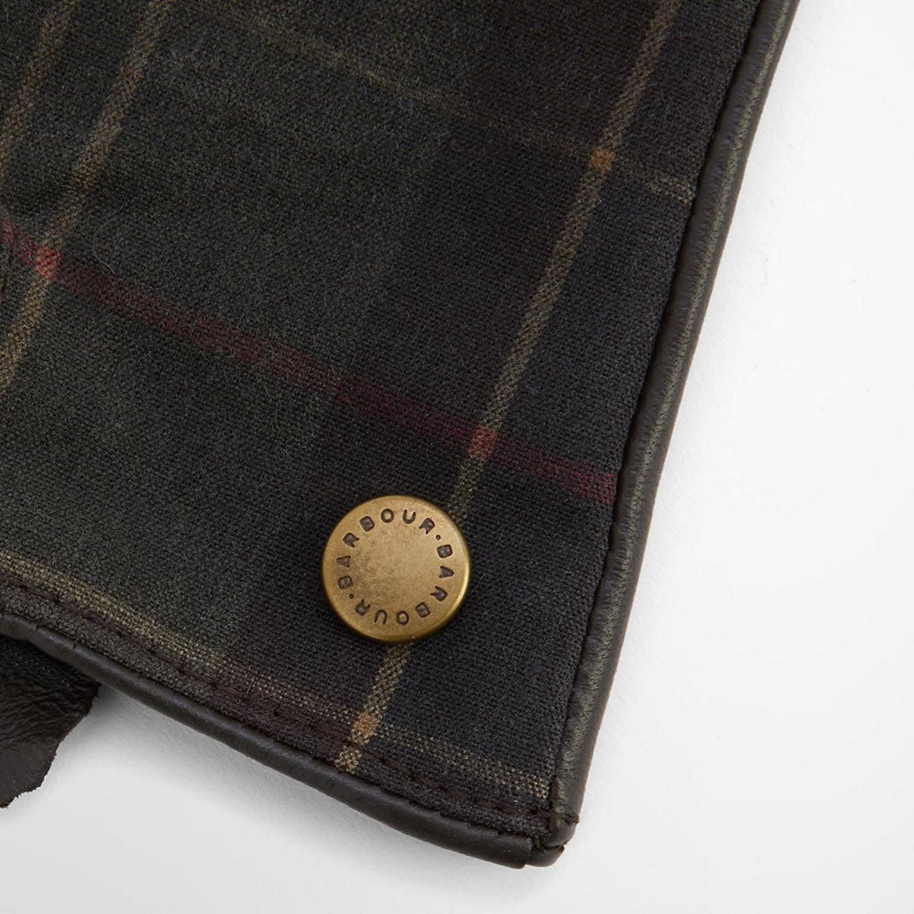 Ws Scarlet Classic Tartan Gloves Brown