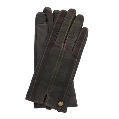 Ws Scarlet Classic Tartan Gloves Brown