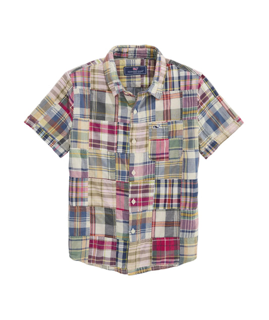 Madras Patchwork SS Shirt
