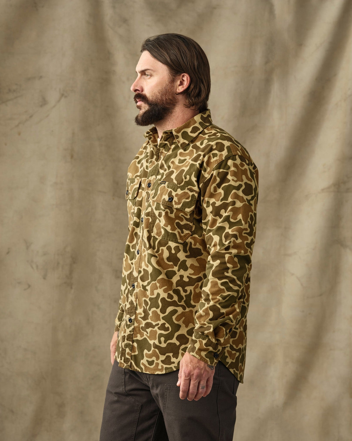 Field Flannel Shirt Buckskin Camo